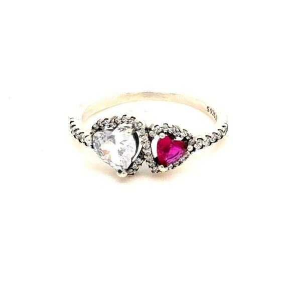 Pandora Halo Hearts Ring - Picture 1 of 10